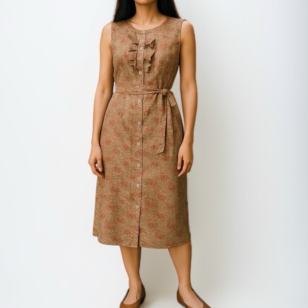 Talbots Midi Sheath Dress in Paisley | Size 12